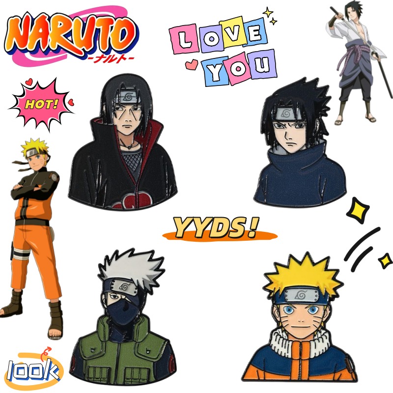 Anime Cosplay Ninja - Nowa broszka NARUTO Uzumaki Naruto Uchiha