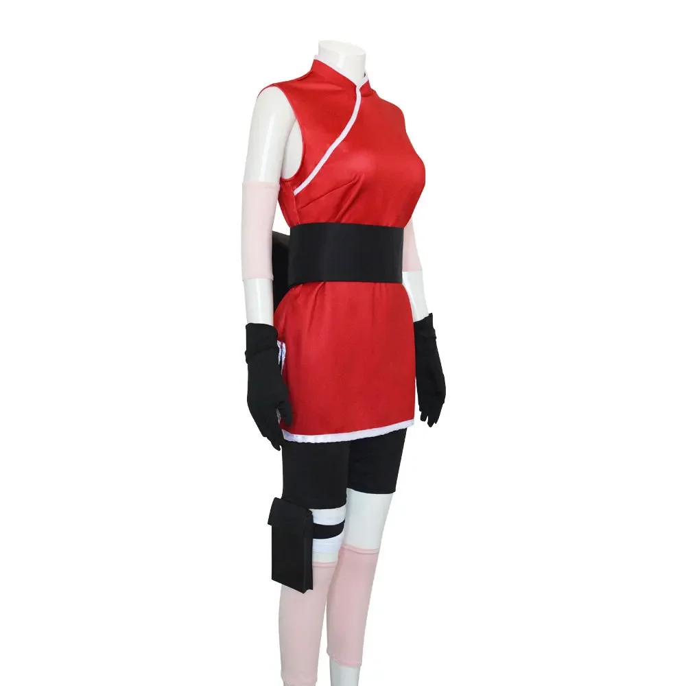 Anime Cosplay Ninja - Kostium Anime Haruno Sakura Cosplay Damski