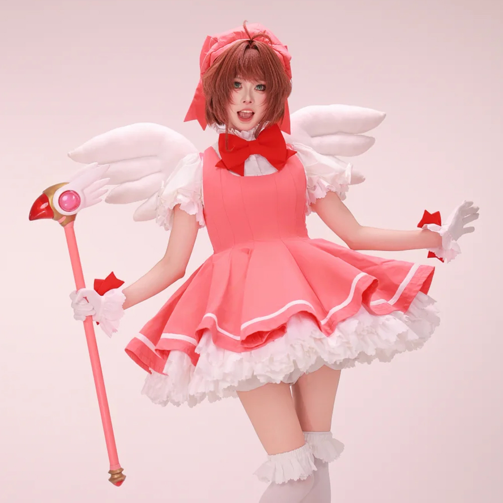 Kinomoto Sakura Cosplay Różowa – Anime Cosplay Easy recenzja i cena