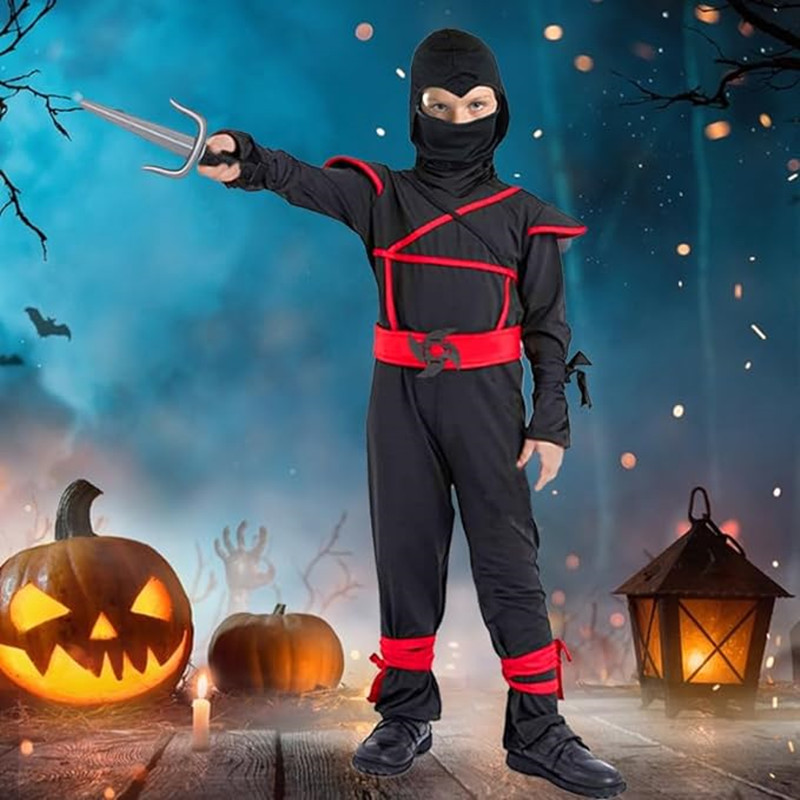 Czerwony Strój Ninja Samuraja  – Anime Cosplay Ninja recenzja i cena
