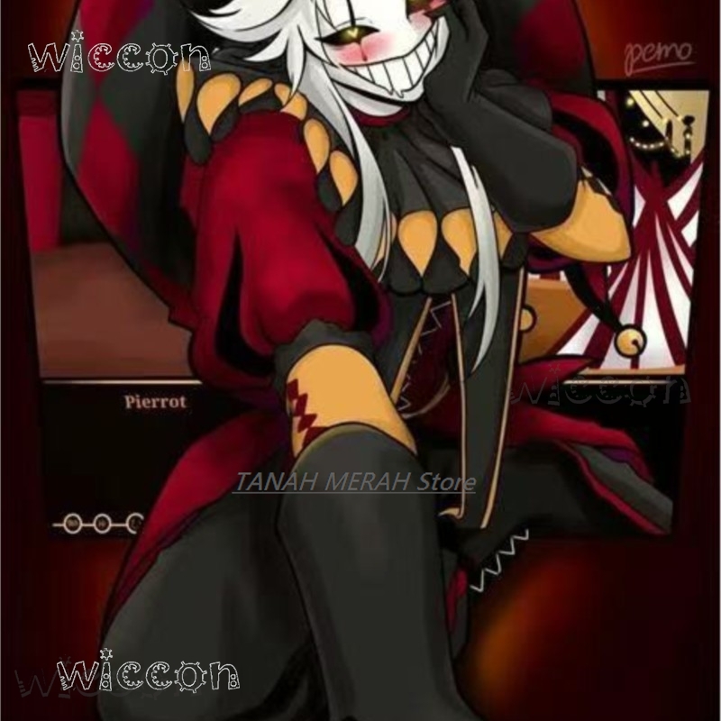 Maska Halloween Pierrot The Fr – Anime Cosplay Face recenzja i cena