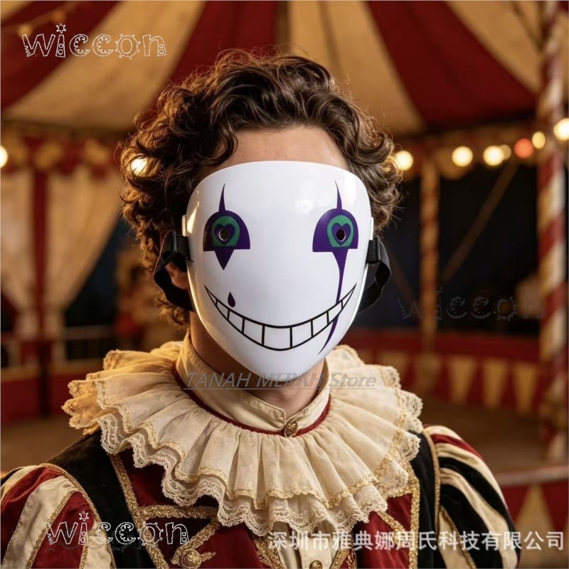 Maska Halloween Pierrot The Fr – Anime Cosplay Face recenzja i cena