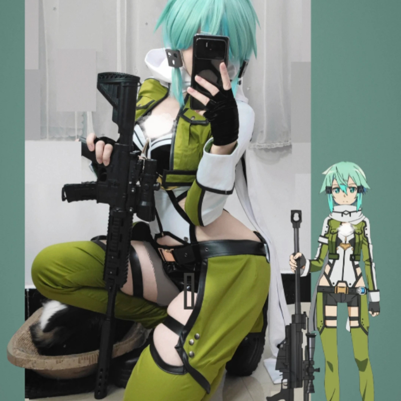 Kostium Cosplay Sinon z Sword  – Anime Cosplay Sword recenzja i cena