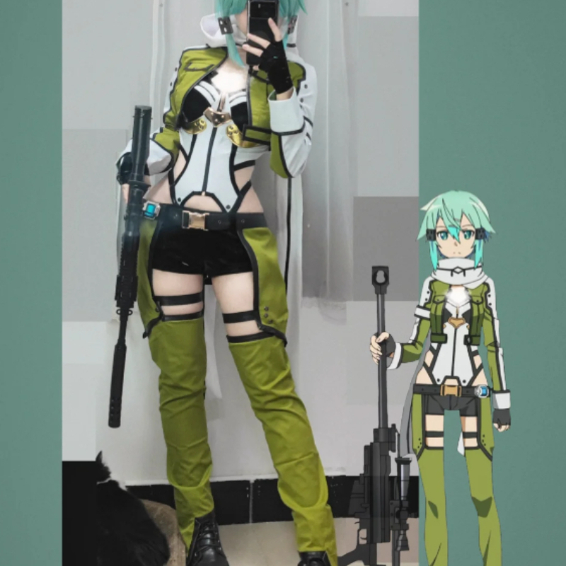 Kostium Cosplay Sinon z Sword  – Anime Cosplay Sword recenzja i cena