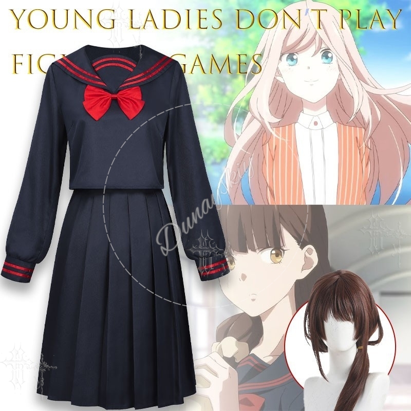 Kostium Cosplay Mio Hiura JK - – Cosplay Anime Basic recenzja i cena
