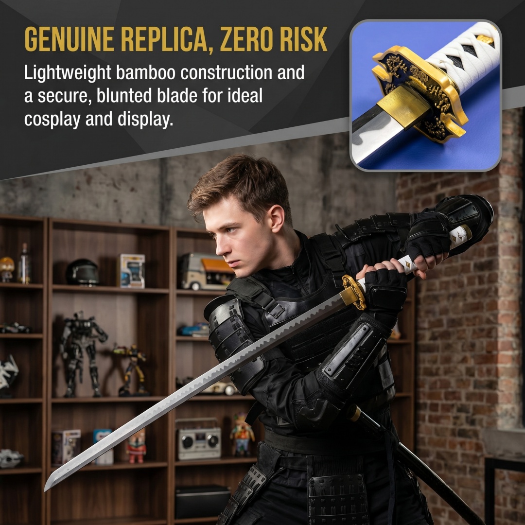 40-calowy Anime Vergil Katana  – Anime Cosplay Sword recenzja i cena
