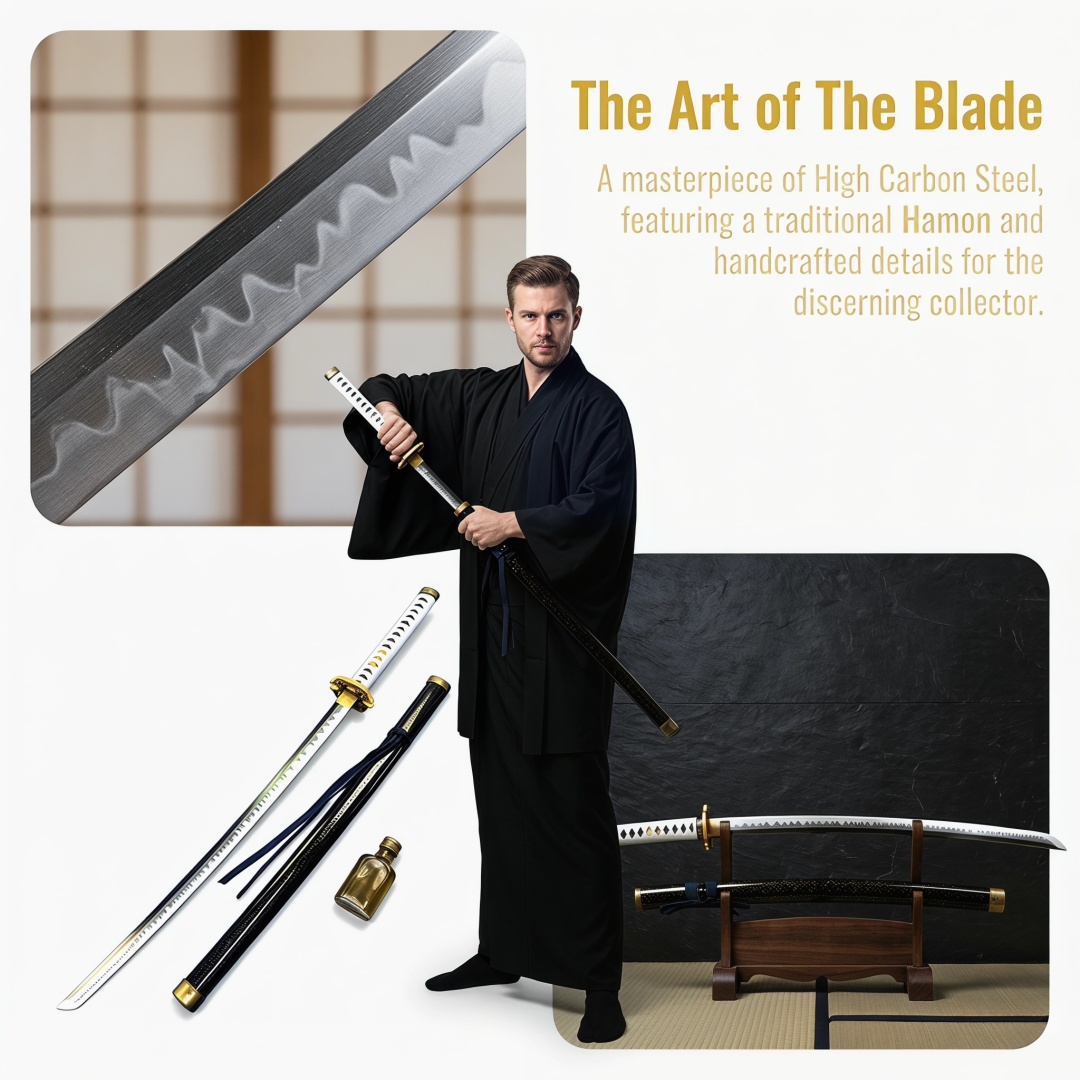 40-calowy Anime Vergil Katana  – Anime Cosplay Sword recenzja i cena