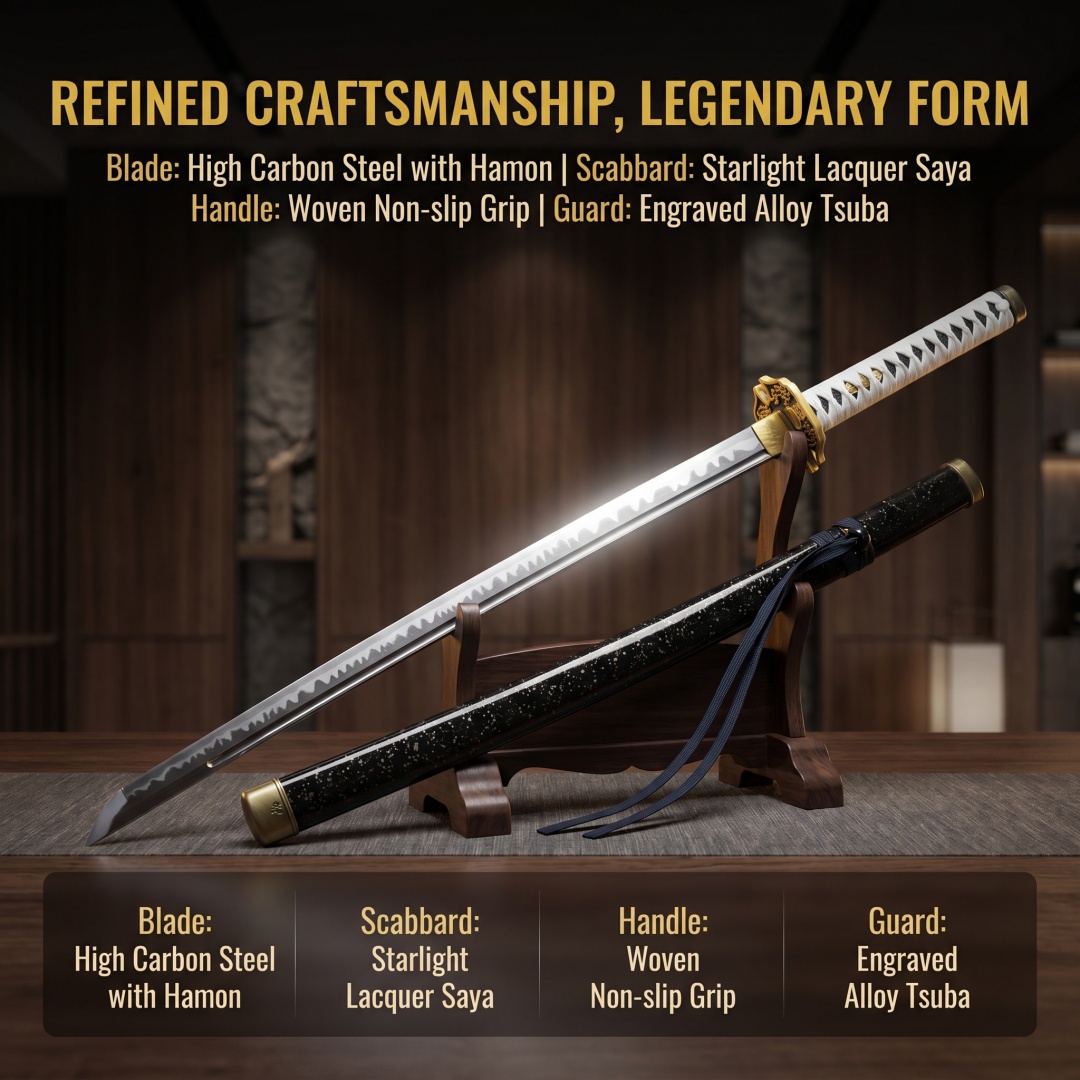 40-calowy Anime Vergil Katana  – Anime Cosplay Sword recenzja i cena