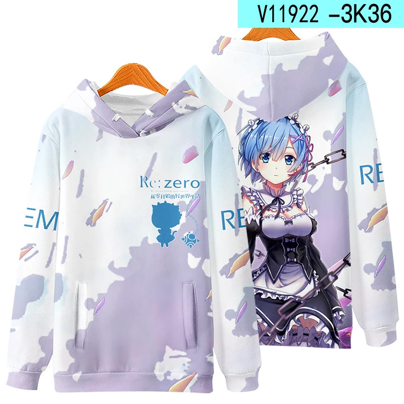 Bluza z kapturem 3D Re:Zero Co – Cosplay Anime Basic recenzja i cena