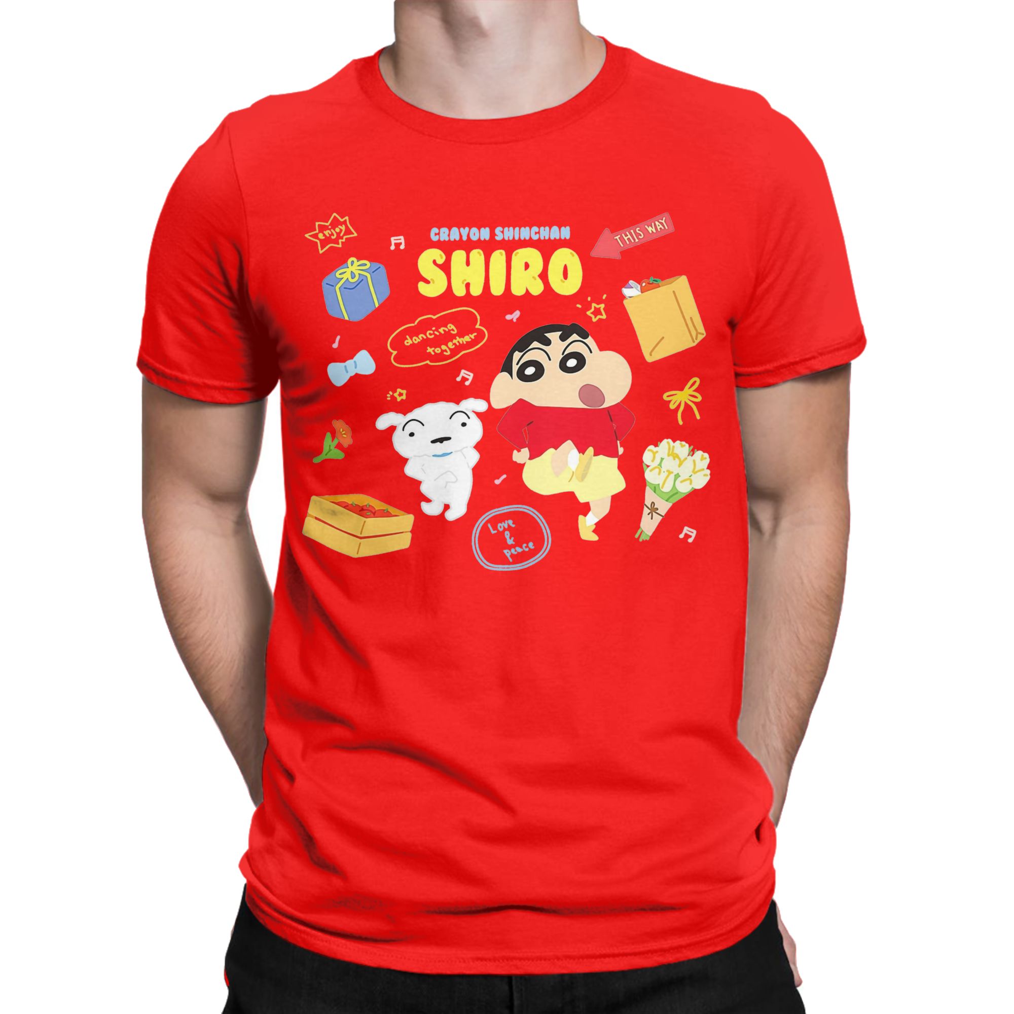 Koszulka Crayon Shin-chan Męsk – Anime Cosplay Ideas Male recenzja i cena
