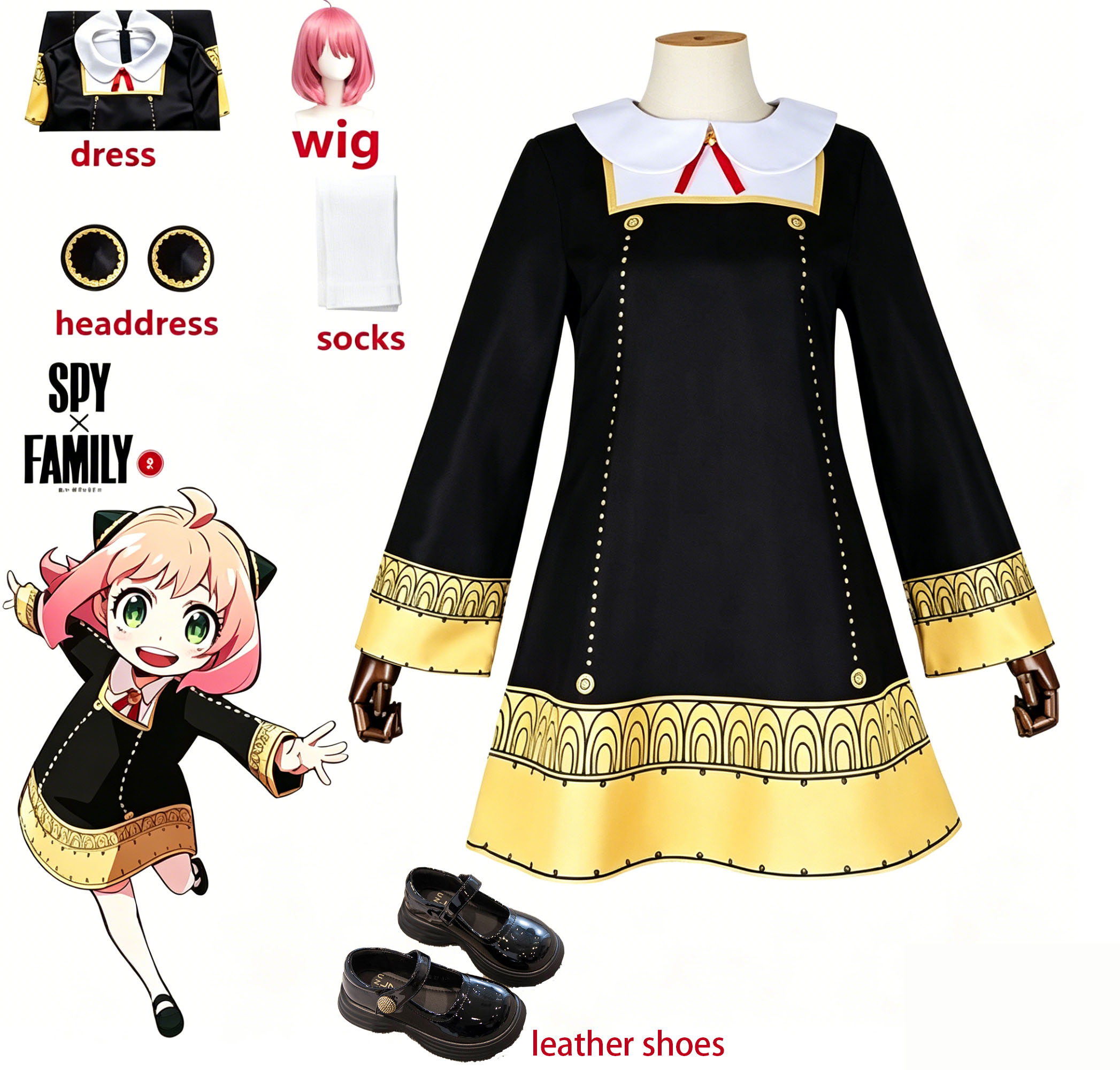 Kostium Cosplay Anya Forger Sp – Spy Family Outfit recenzja i cena